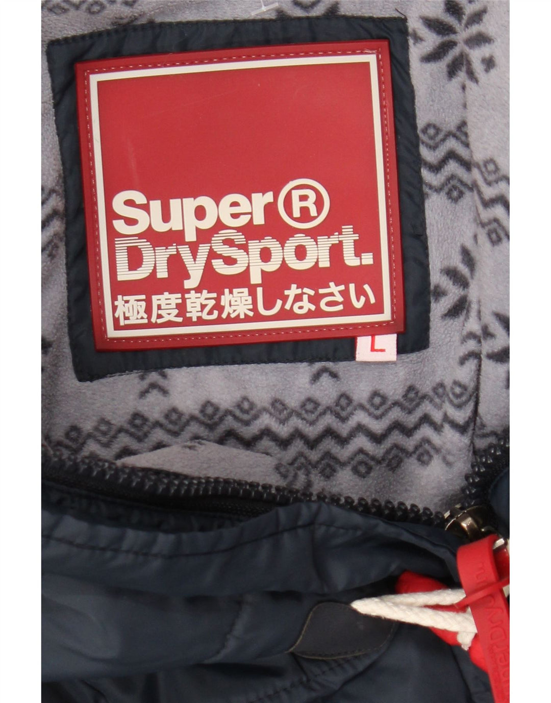 Superdry Wattierte Jacke mit Kapuze für Damen, UK 14, Größe L, Marineblau, Polyester