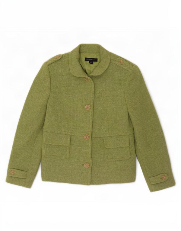 Banana Republic Damen-Blazer mit 4 Knöpfen im Militär-Stil, Größe UK 12, Mittelgrün