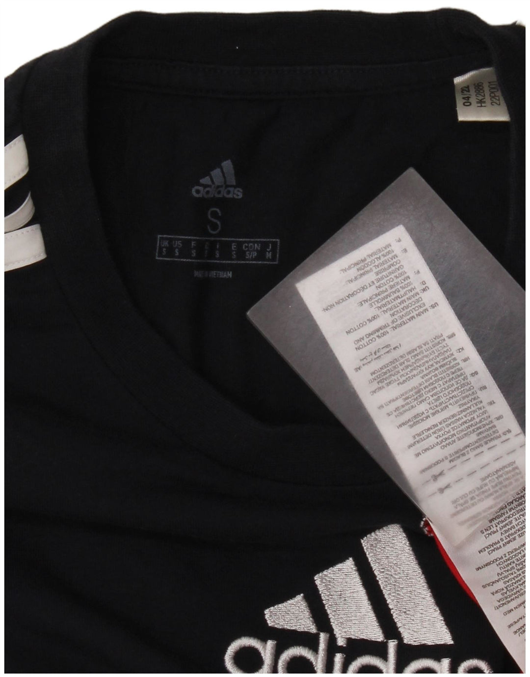 Adidas Herren-T-Shirt mit Grafik, Größe S, mehrfarbig, Colourblock-Baumwolle