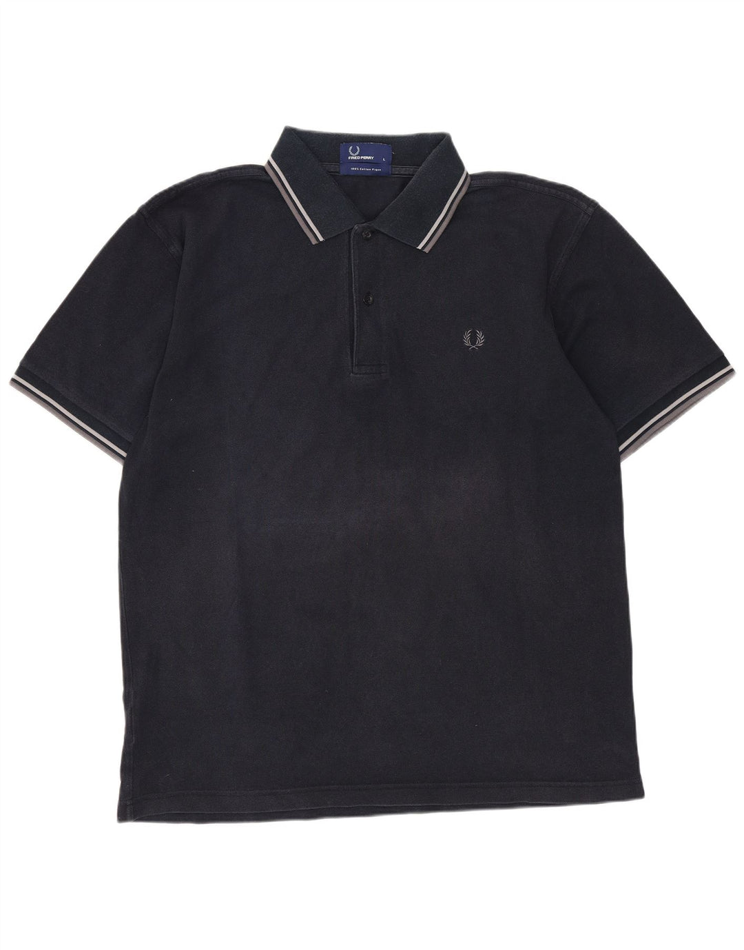 FRED PERRY Herren-Poloshirt, große marineblaue Baumwolle