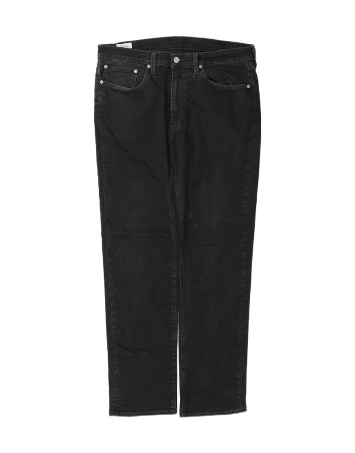 Levi's Herren 514 Straight Jeans W36 L34 Schwarze Baumwolle