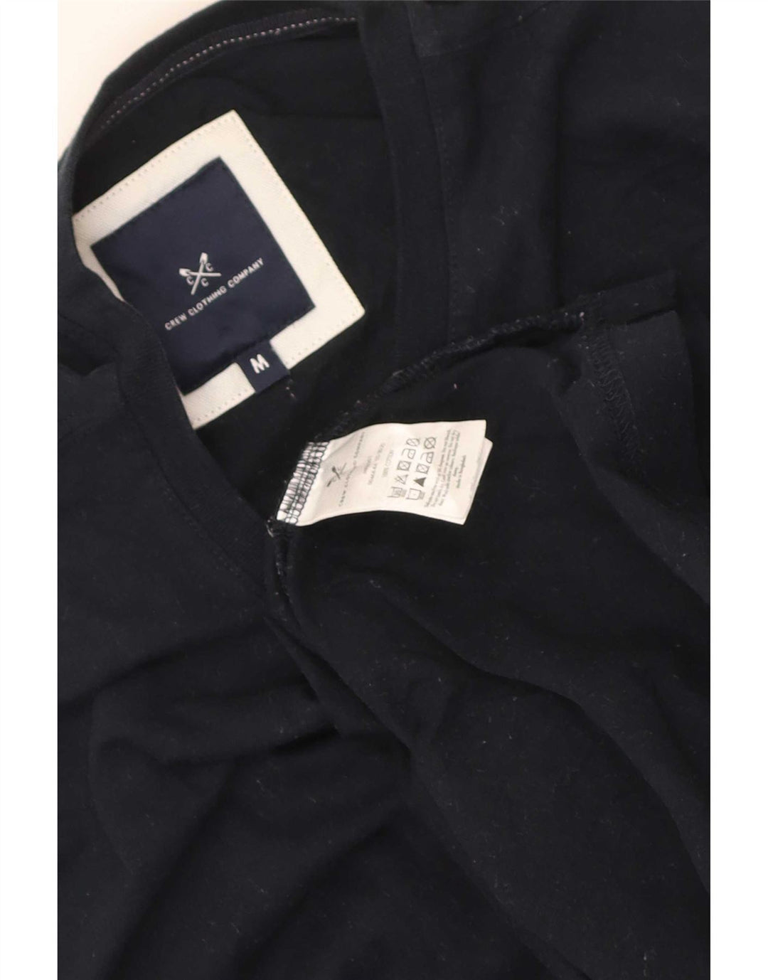 Crew Clothing Herren-T-Shirt-Oberteil, mittelgroß, marineblau, Baumwolle