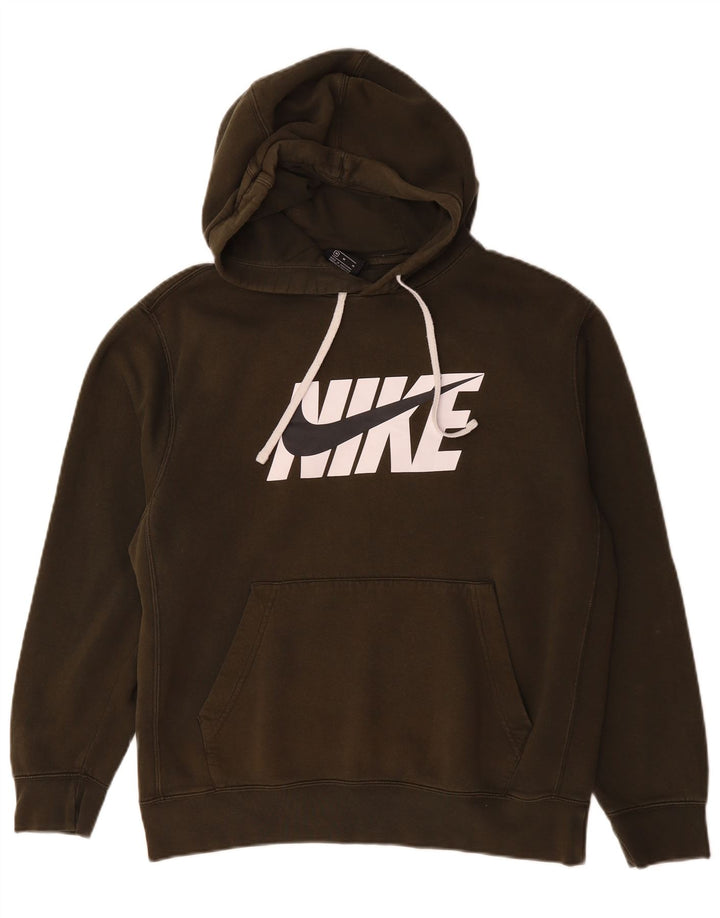 Nike Herren-Kapuzenpullover mit Grafik, mittlere Khaki-Baumwolle