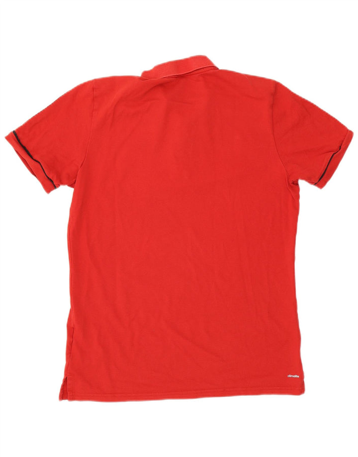 Adidas Herren Climalite Poloshirt Große rote Baumwolle
