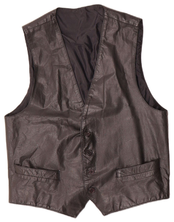 Conbipel Herren Lederweste IT 52 Large Schwarz