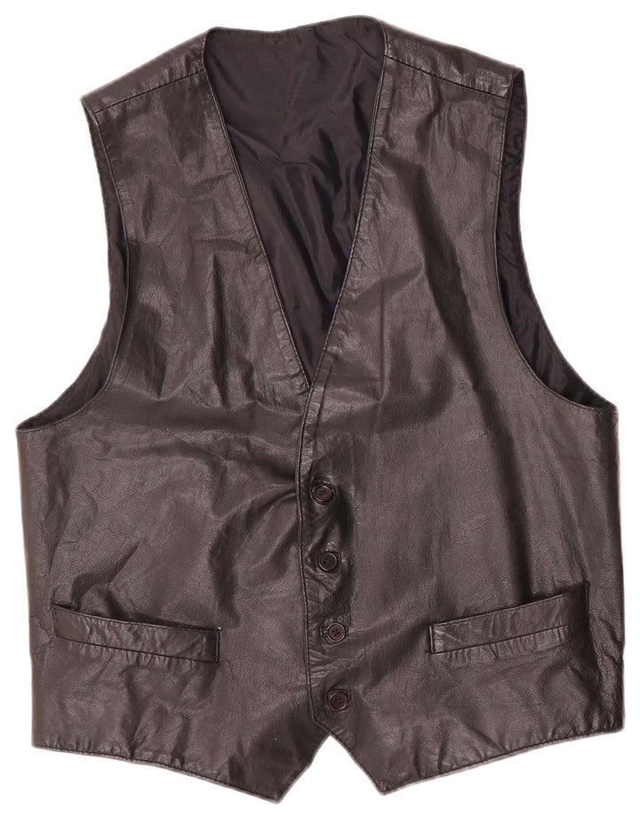 Conbipel Herren Lederweste IT 52 Large Schwarz