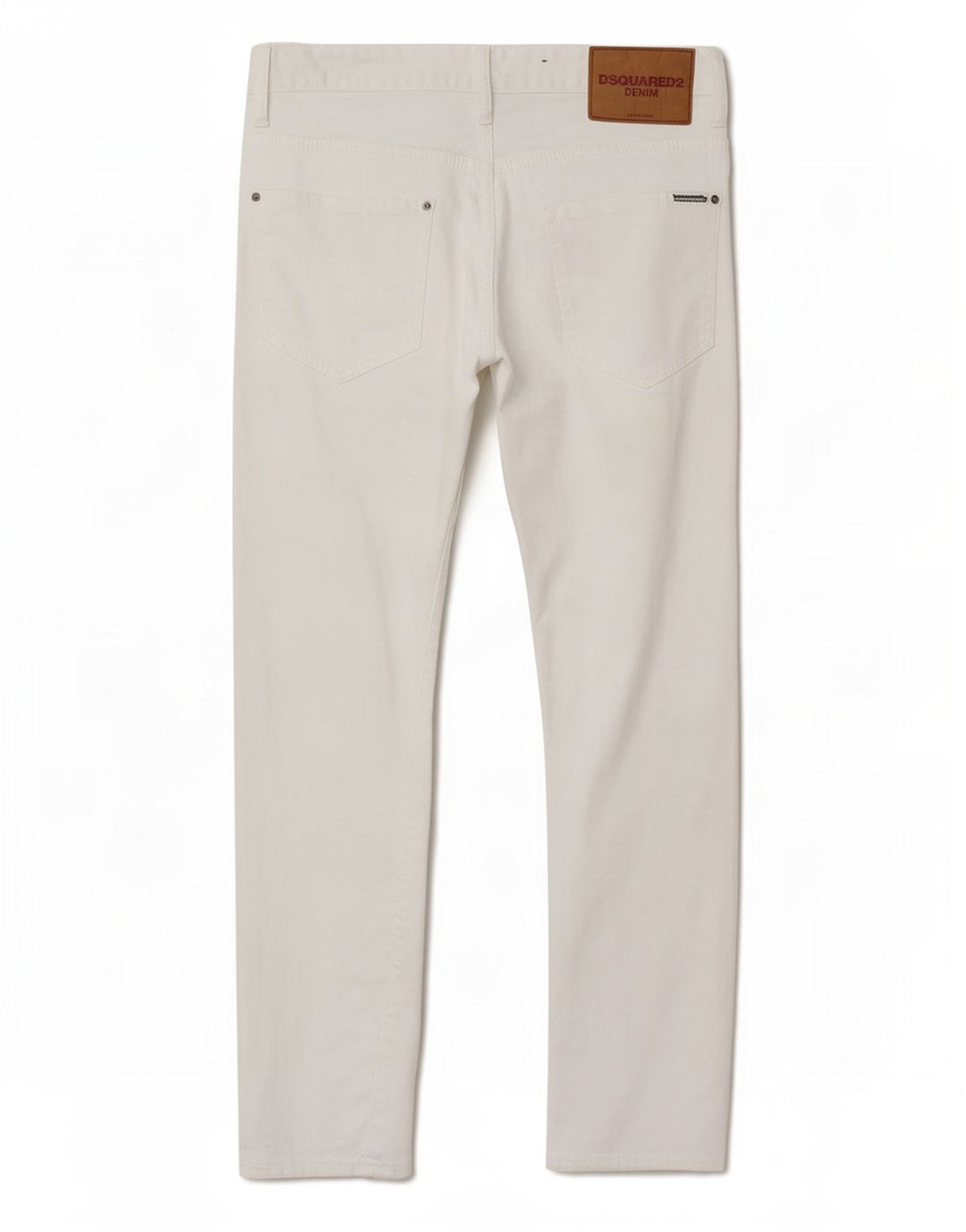 Dsquared2 Herren Distressed Slim Jeans W36 L28 Weiße Baumwolle