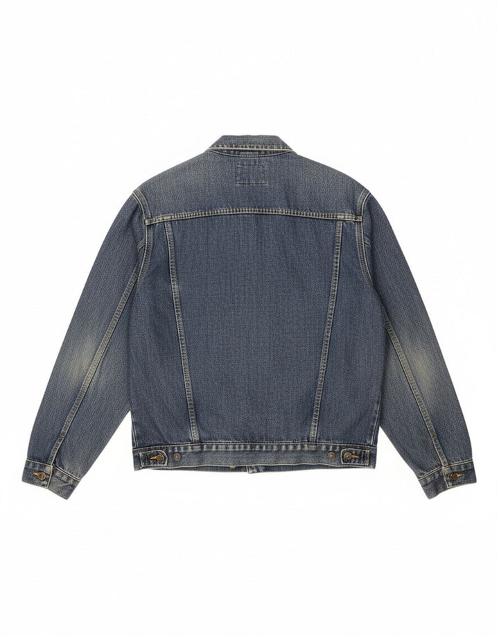 LEE Herren Jeansjacke UK 40 Große blaue Baumwolle