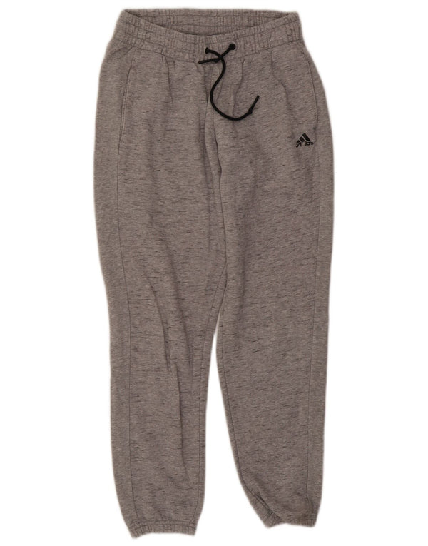 Adidas Damen Trainingshose Jogger UK 8/10 Small Graue Baumwolle