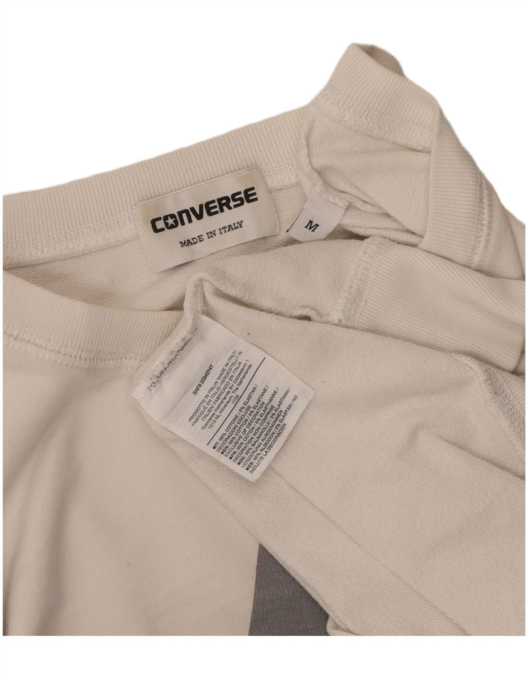 Converse Herren-Sweatshirt „All Star Graphic“, mittelweiße Baumwolle