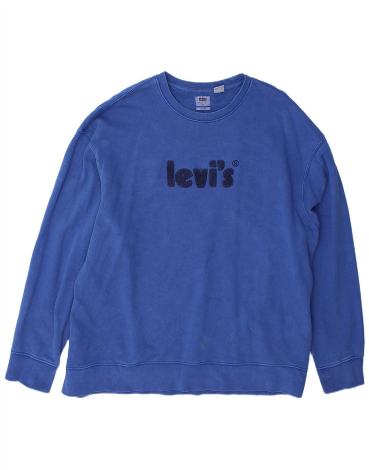 Levi's Herren Relaxed Graphic Sweatshirt Pullover XL Blau Baumwolle