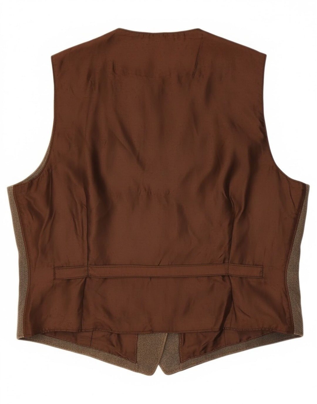 Vintage Herren Lederweste IT 58 2XL Braunes Leder