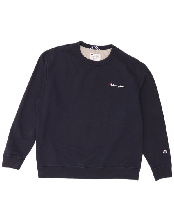 Champion Herren Sweatshirt Pullover XL Marineblau Baumwolle