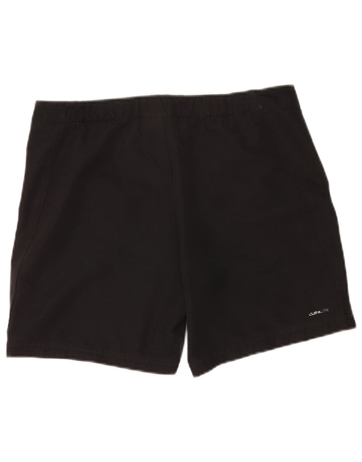 Adidas Damen Climalite Sport Shorts UK 12 Medium Schwarz Polyester