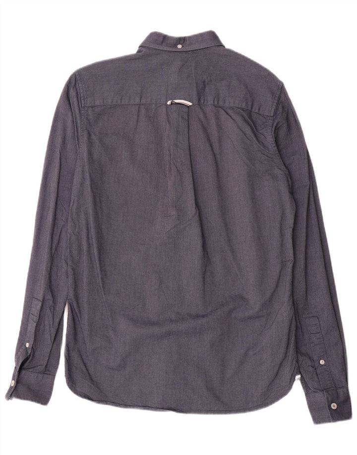 Fred Perry Herrenhemd, klein, marineblau, Baumwolle