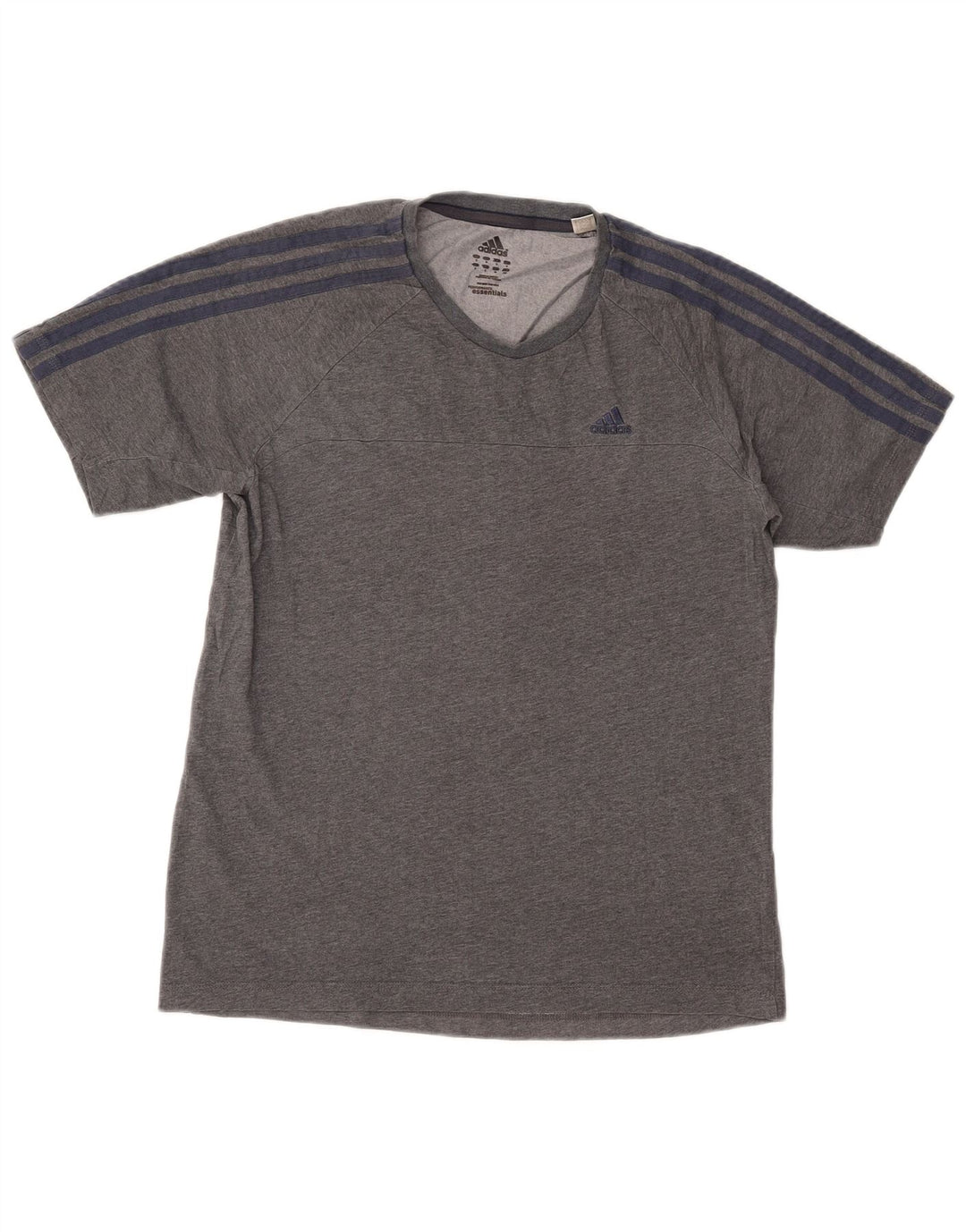 Adidas Herren Climalite T-Shirt Top Small Grau gefleckte Baumwolle
