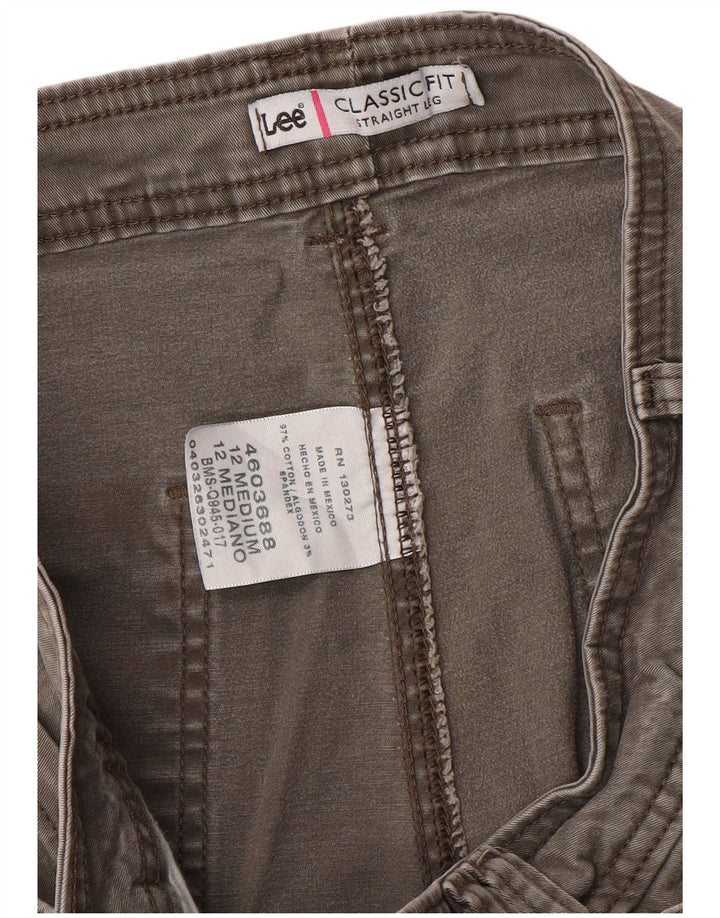 Lee Damen-Freizeithose mit klassischer Passform, US 12, Größe L, W32, L31, Khaki, Baumwolle