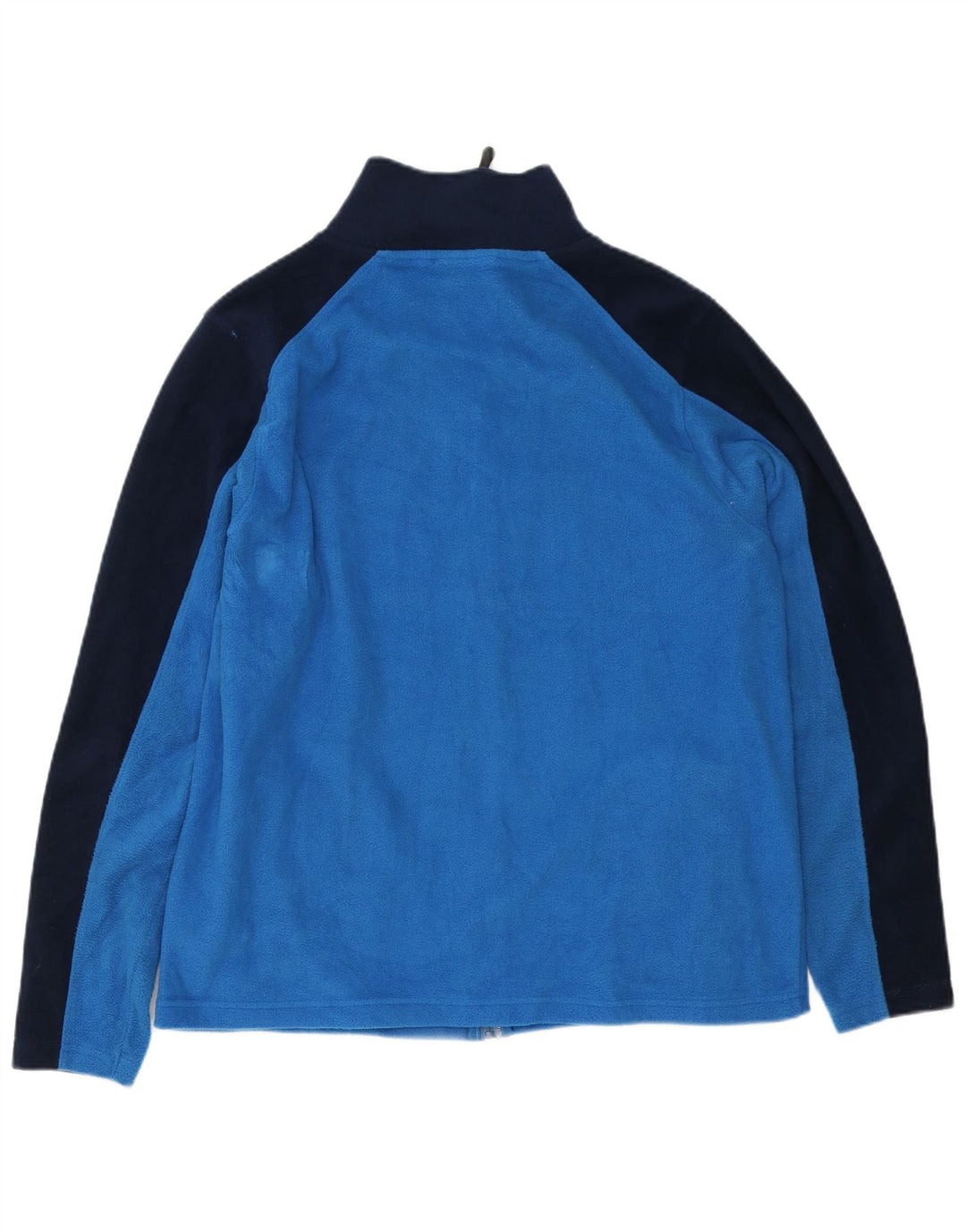 Pierre Cardin Herren Fleecejacke UK 40 Large Blau Colourblock Polyester