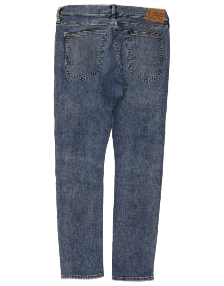 Lee Damen Slim Jeans W32 L30 Blaue Baumwolle