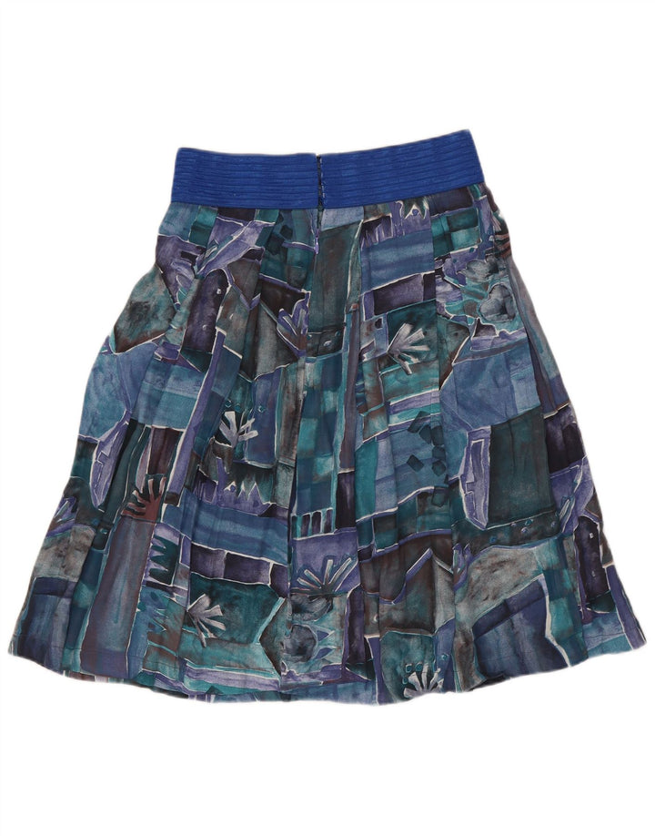Vintage Damen A-Linie Rock W26 Kleines mehrfarbiges Patchwork