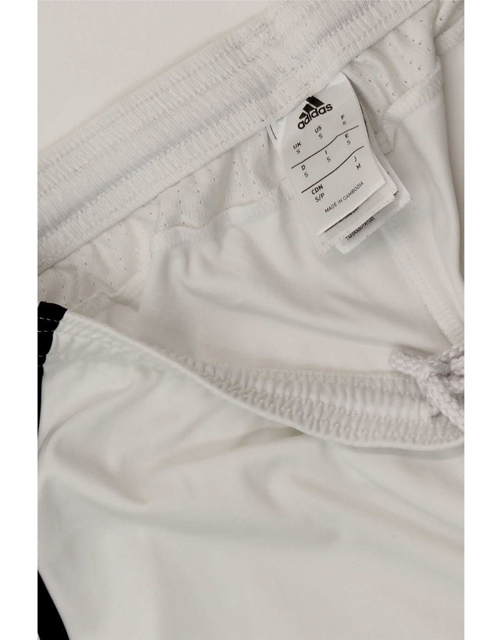 Adidas Damen Juventus Sport Shorts UK 8 Small Weiß Polyester