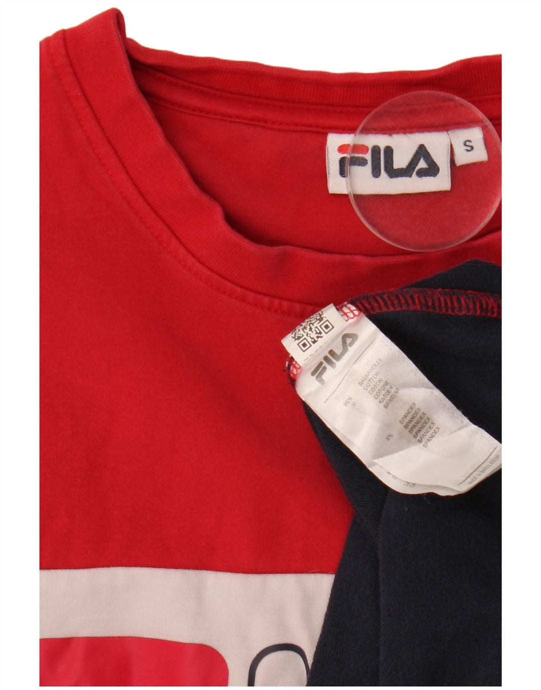 FILA Damen Grafik-Sweatshirt-Pullover UK 10 Small Marineblau Farbblock