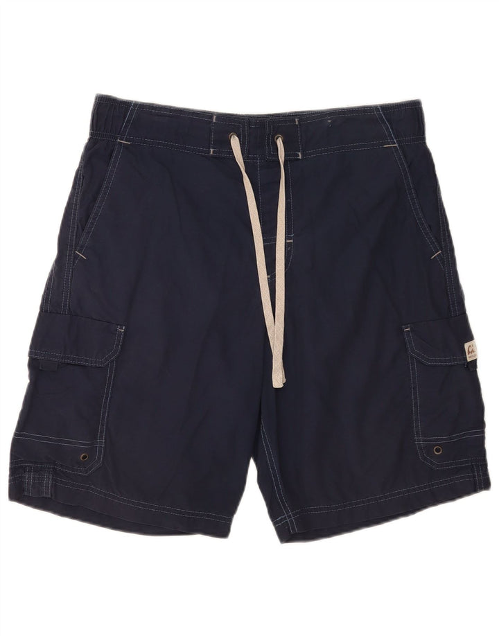 Marks & Spencer Herren Cargo-Badeshorts aus mittelblauer Baumwolle