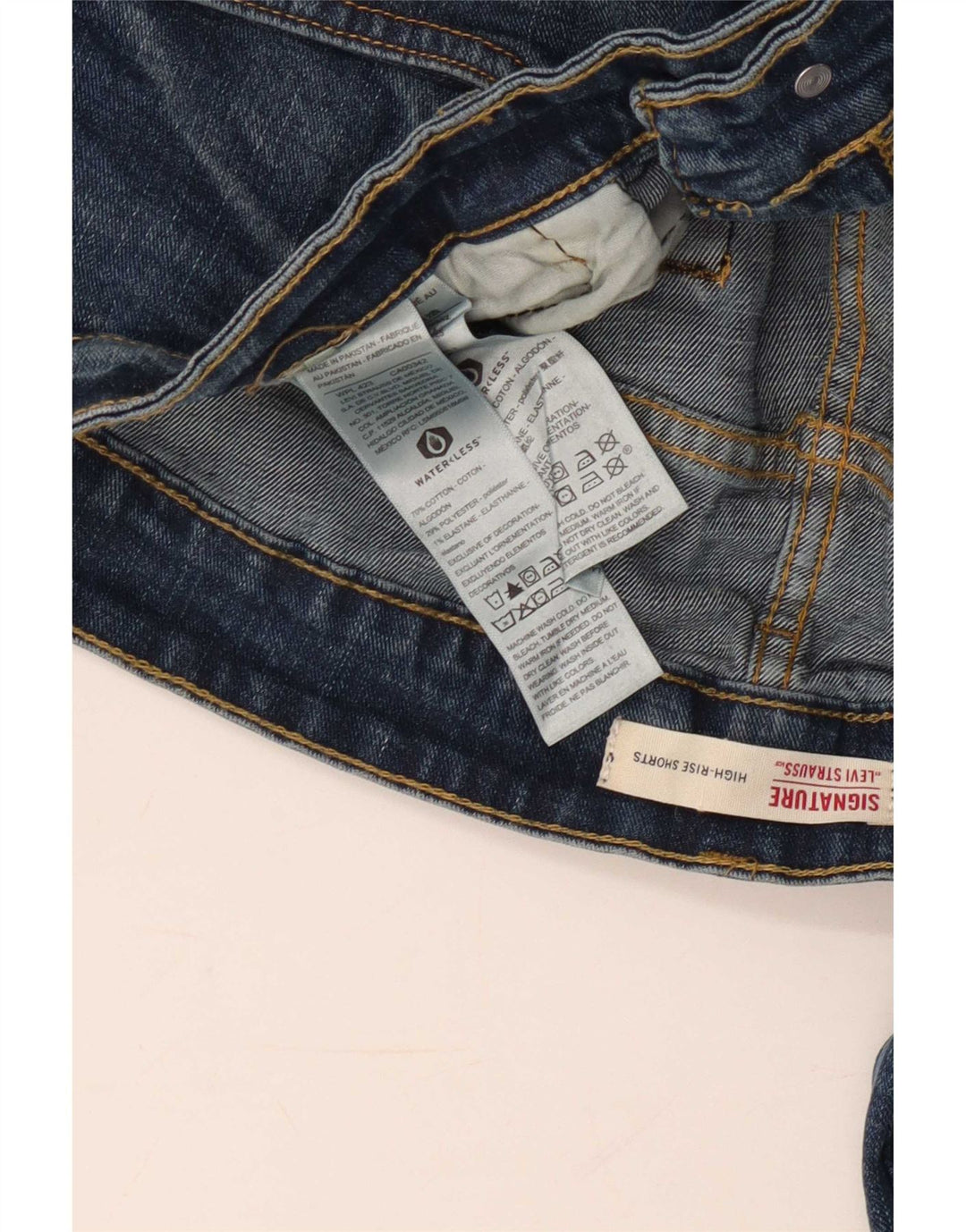 Levi's Herren 511 High Rise Slim Jeans W38 L32 Blaue Baumwolle