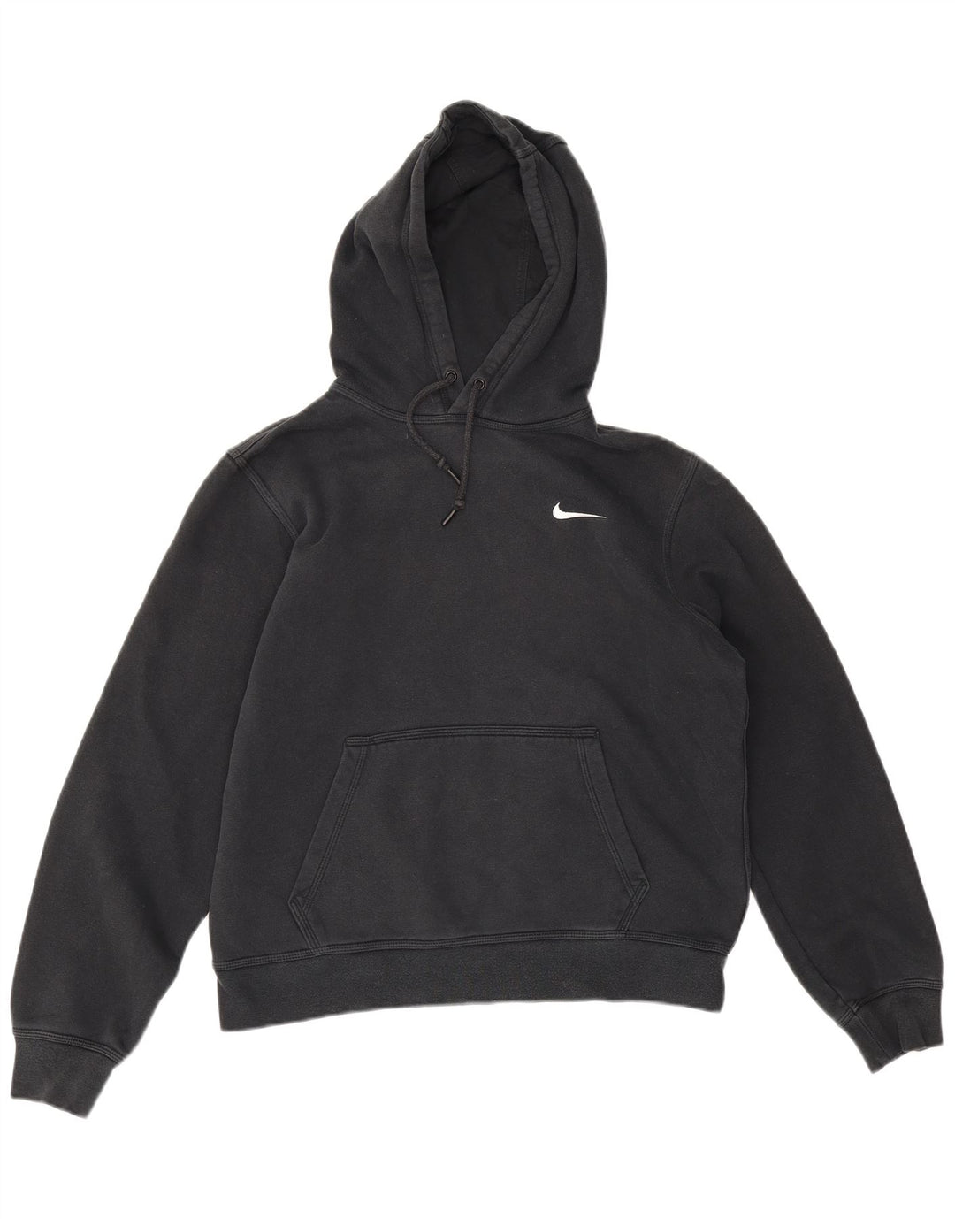 Nike Herren-Hoodie-Pullover aus mittelschwarzer Baumwolle