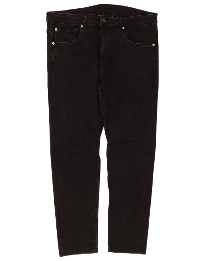 Zara Herren Slim Jeans EU 46 XL W36 L28 Schwarz