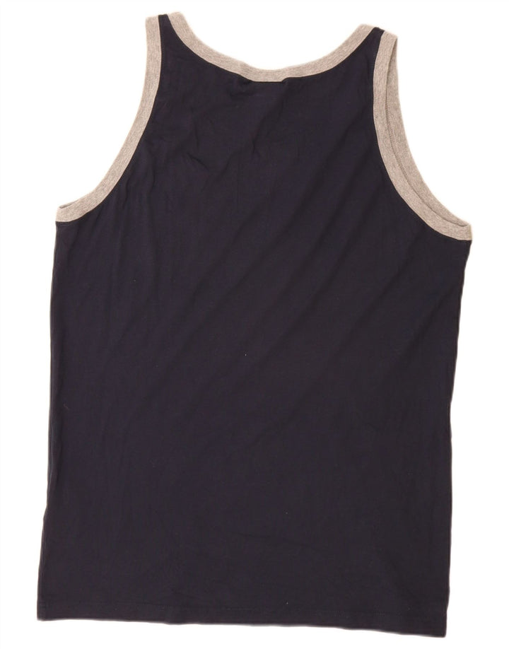 Champion Herren Grafik-Weste-Top XL aus marineblauer Baumwolle