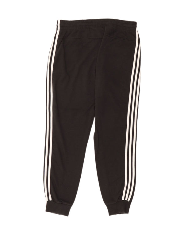 Adidas Womens Tracksuit Trousers Joggers UK 14 Large  Black Cotton