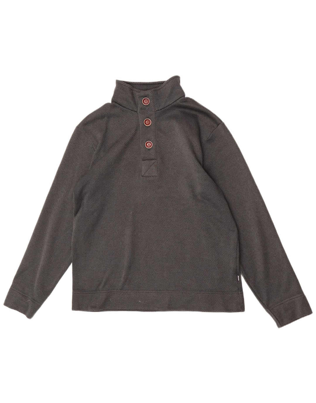 Rohan Herren-Sweatshirt mit Knopfkragen, mittelgraues Polyester