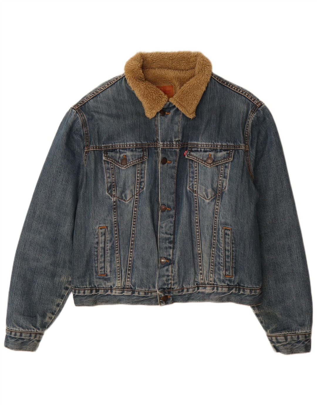 Levi's Herren 70500 Sherpa Jeansjacke UK 40 Large Blau