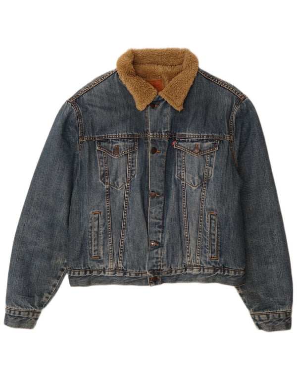 Levi's Herren 70500 Sherpa Jeansjacke UK 40 Large Blau