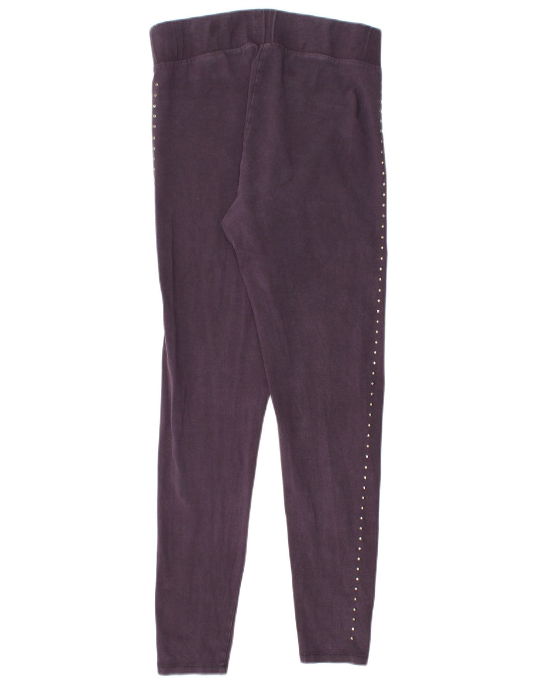 Marks & Spencer Damen Leggings UK 12 Mittelviolett gepunktete Baumwolle