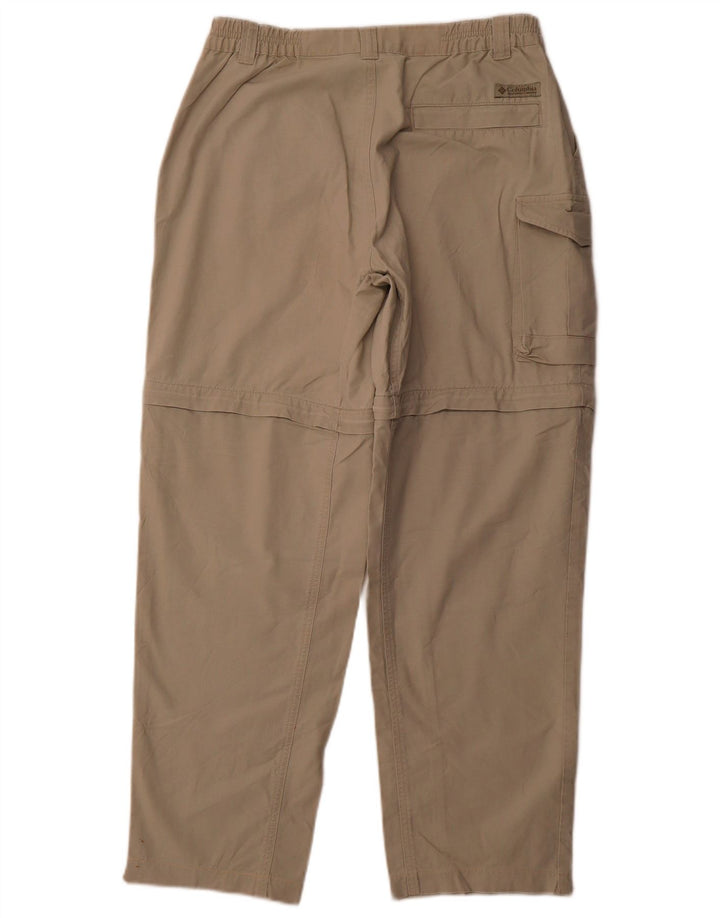 COLUMBIA Gerade Cargohose für Damen, mittelgroß, W30, L29, beige, Baumwolle