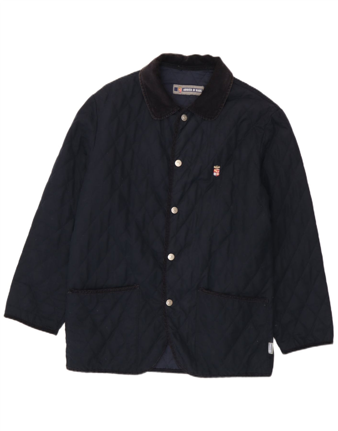 Armata Di Mare Herren Steppjacke UK 40 Large Marineblau Polyester