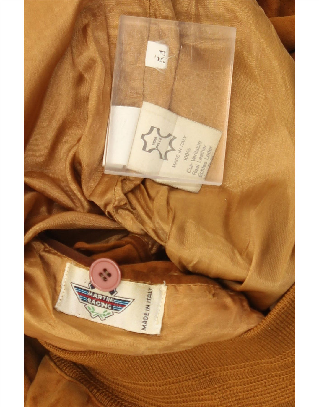 Vintage Herren Wildleder Bomberjacke IT 54 2XL Braunes Leder