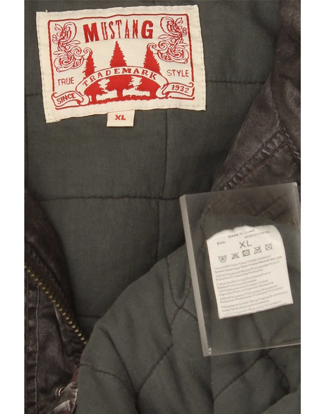 Mustang Herren-Bomberjacke mit Kapuze, UK 42, XL, braun, Polyamid