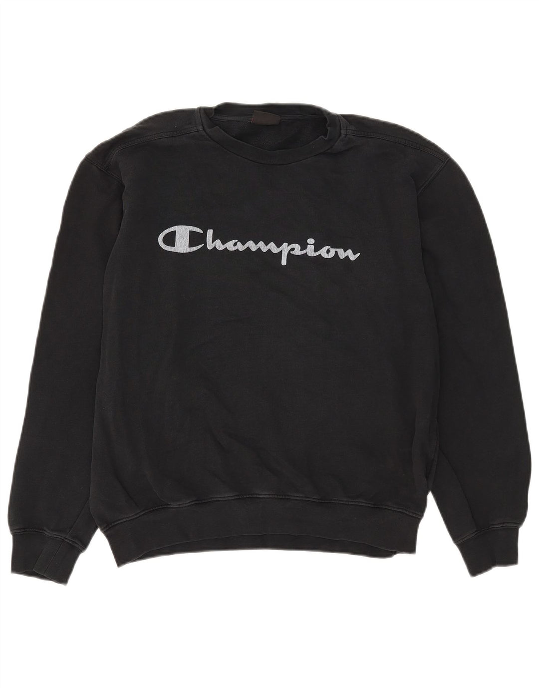Champion Damen Grafik-Sweatshirt-Pullover XL aus schwarzer Baumwolle