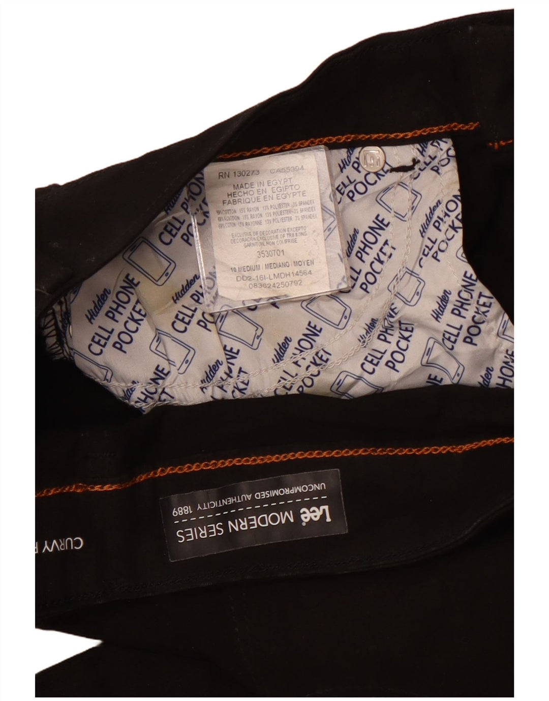 LEE Damen Modern Series Bootcut Freizeithose US 10 Large W30 L31 Schwarz