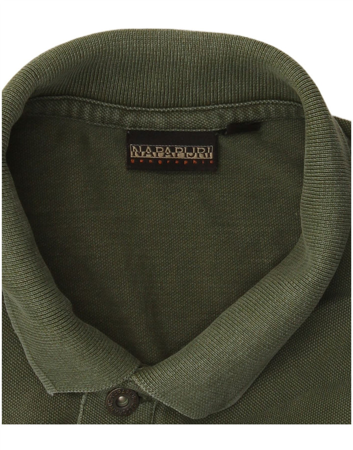 Napapijri Herren-Poloshirt, groß, Khaki