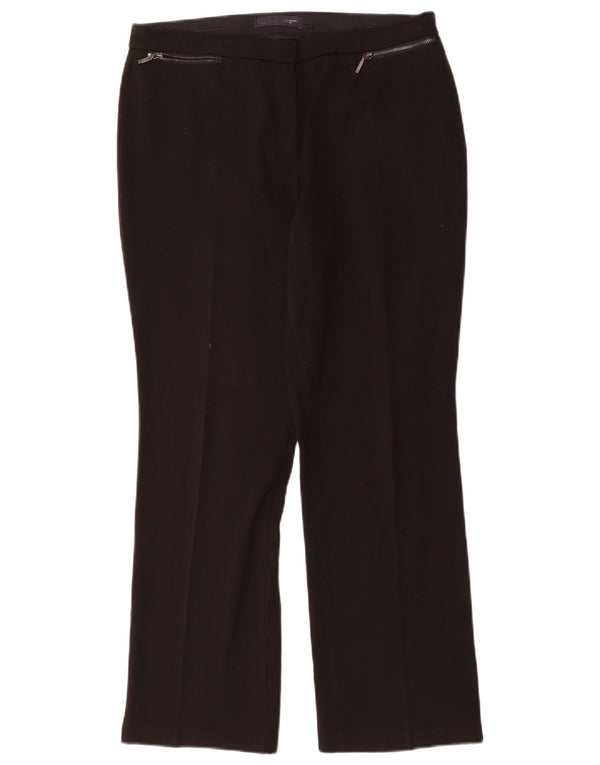 Marks & Spencer Damen Gerade Freizeithose UK 12 Medium W32 L28 Schwarz