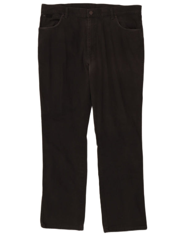Wrangler Herren Texas Stretch Gerade Freizeithose W40 L34 Graue Baumwolle
