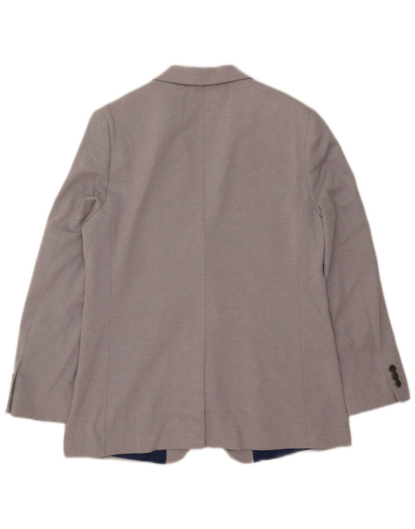 Marks & Spencer Herren-Blazer mit 2 Knöpfen, schmal, UK 40, Größe L, grau, Polyester