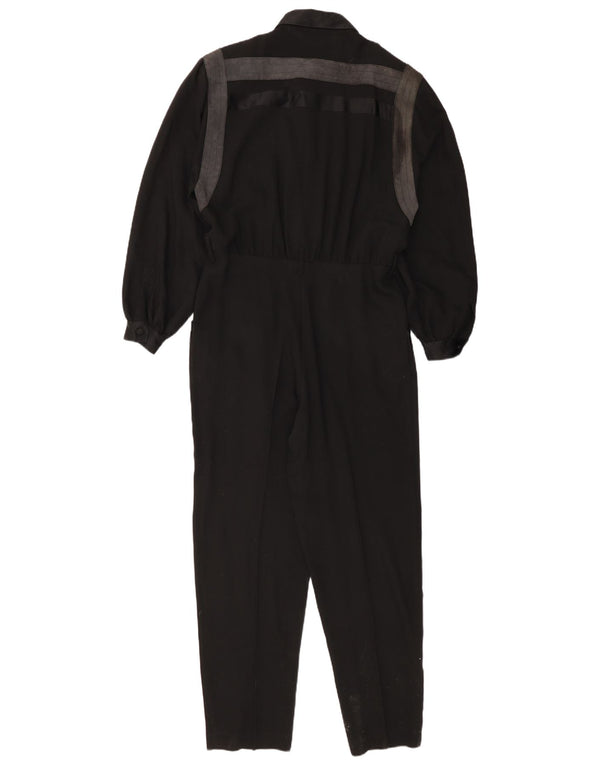 De Pietri Damen-Overall mit langen Ärmeln, IT 44, Mittelschwarz, Farbblock