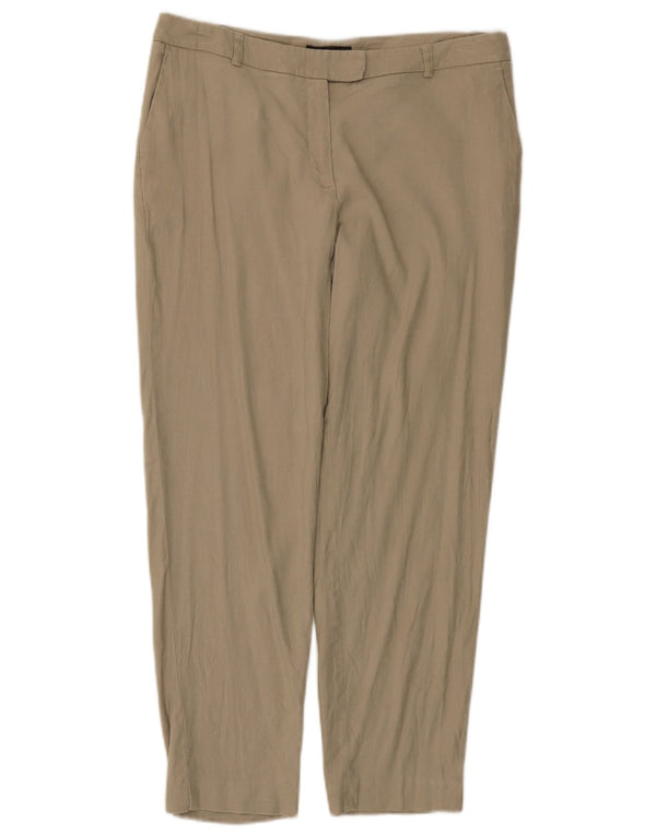 Marks & Spencer Damen Slim Chinohose UK 12 Medium W32 L27 Beige Leinen