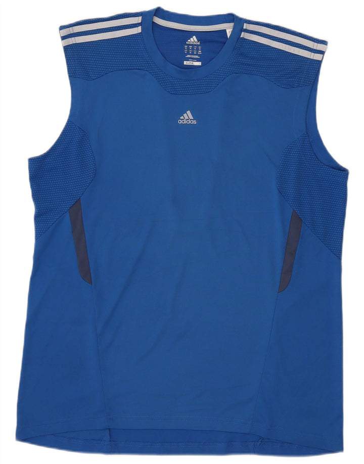 Adidas Herren Climacool Weste Top XL Blau Farbblock