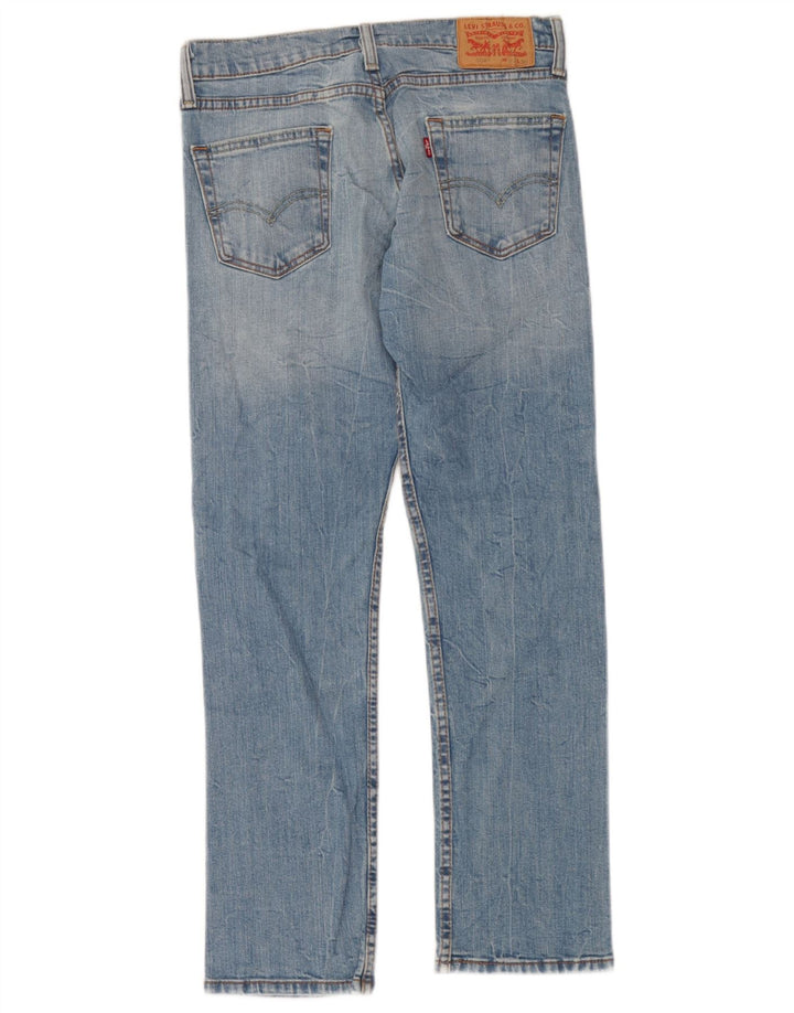 Levi's Herren 504 Straight Jeans W30 L30 Blaue Baumwolle